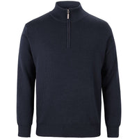 JB's Wear 6JHZ Men's Corporate 1/2 Zip Jumper - Front View | color:Navy|view:front