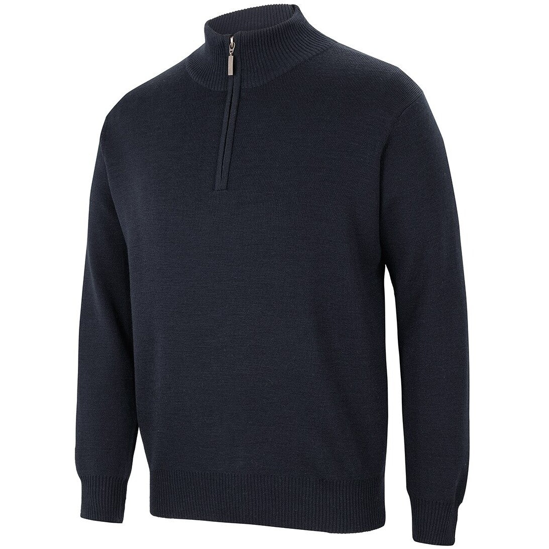 JB's Wear 6JHZ Men's Corporate 1/2 Zip Jumper - Side View | color:Navy|view:side
