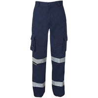 JB's Wear 6MMP Mercerised Multi Pocket Pant with Reflective Tape - Front View | color:Navy|view:front