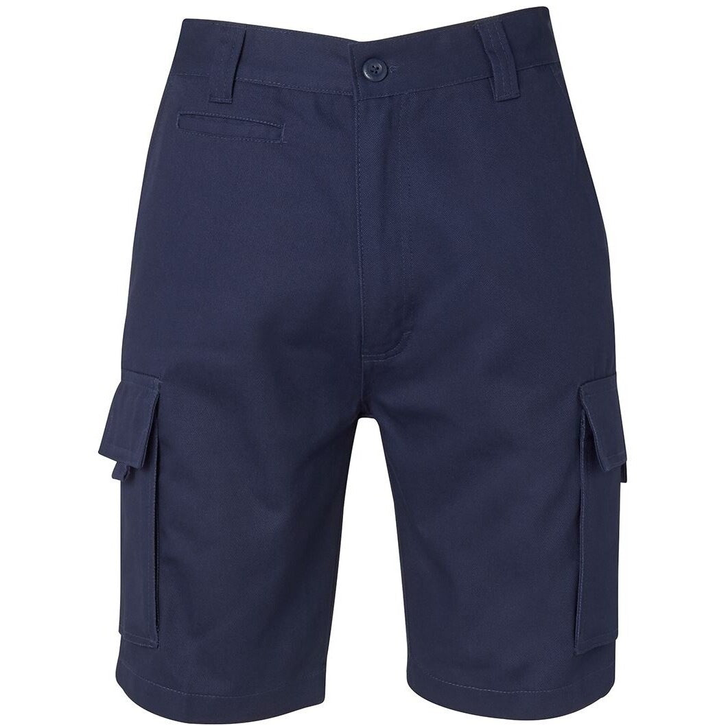 JB's Wear 6MS Mercerised Work Cargo Short - Front View | color:Navy|view:front