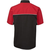 JB's Wear 4M Moto Shirt - Back View | color:Black/Red/White|view:back