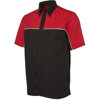 JB's Wear 4M Moto Shirt - Side View | color:Black/Red/White|view:side