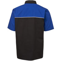 JB's Wear 4M Moto Shirt - Back View | color:Black/Royal/ White|view:back