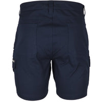 JB's Wear 6MSC Multi Pocket Stretch Canvas Short - Back View | color:Navy|view:back
