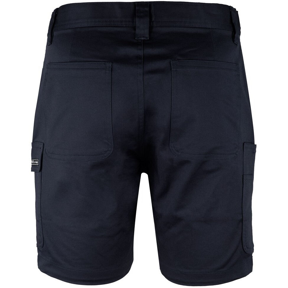 JB's Wear 6MTS Multi Pocket Stretch Twill Short - Back View | color:Black|view:back