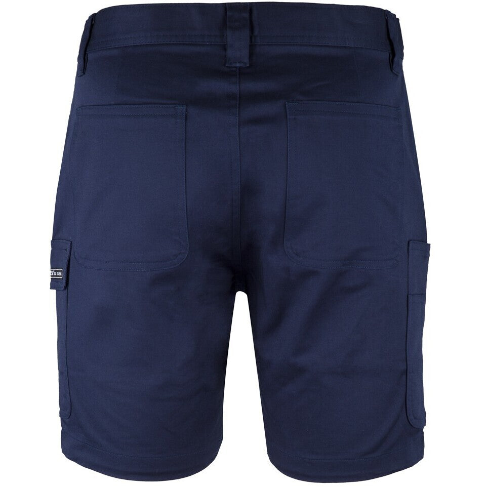 JB's Wear 6MTS Multi Pocket Stretch Twill Short - Back View | color:Navy|view:back