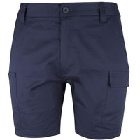 JB's Wear 6MTS Multi Pocket Stretch Twill Short - Front View | color:Navy|view:front