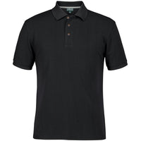 JB's Wear S2OP Ottoman Polo - Front View | color:Black|view:front