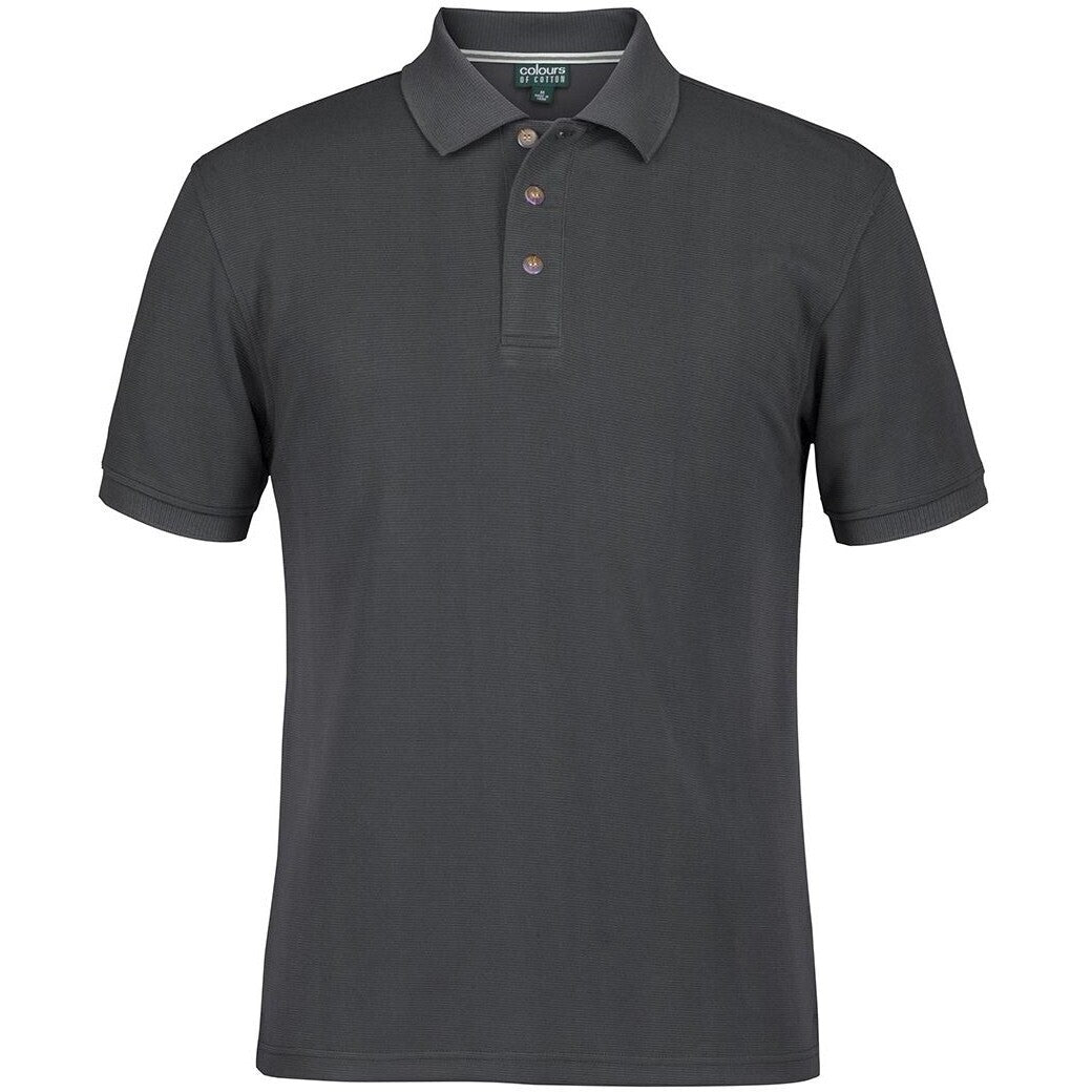 JB's Wear S2OP Ottoman Polo - Front View | color:Gunmetal|view:front