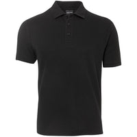 JB's Wear 250 Pique Polo - Front View | color:Black|view:front