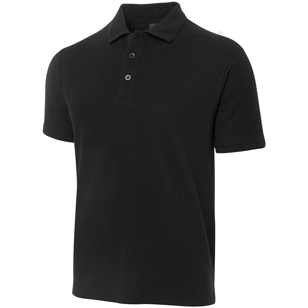 JB's Wear 250 Pique Polo - Side View | color:Black|view:side