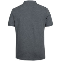 JB's Wear S2MP Pique Polo - Back View | color:Charcoal Marle|view:back