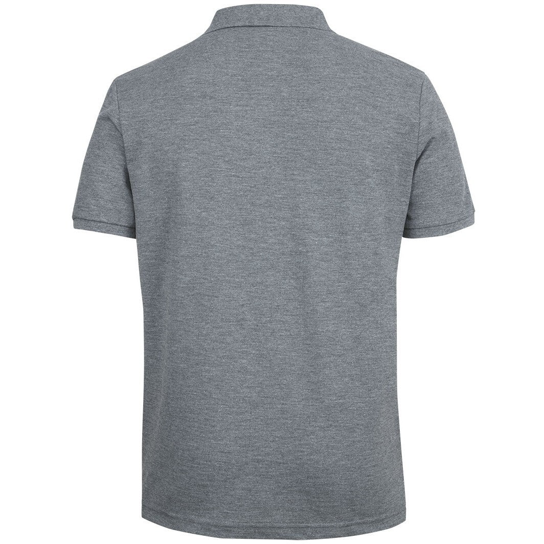 JB's Wear S2MP Pique Polo - Back View | color:Grey Marle|view:back