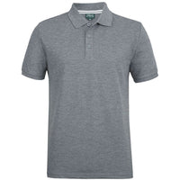 JB's Wear S2MP Pique Polo - Front View | color:Grey Marle|view:front