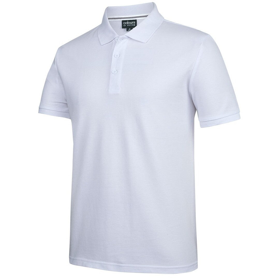 JB's Wear S2MP Pique Polo - Side View | color:White|view:side
