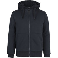 JB's Wear 3SHP Premium Full Zip 670gsm Shepherd Hoodie - Front View | color:Black/Black|view:front