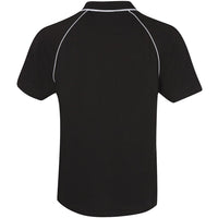 JB's Wear 2MRP Raglan Polo - Back View | color:Black/White|view:back