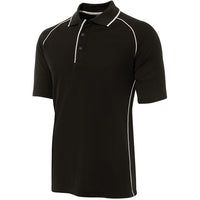 JB's Wear 2MRP Raglan Polo - Side View | color:Black/White|view:side