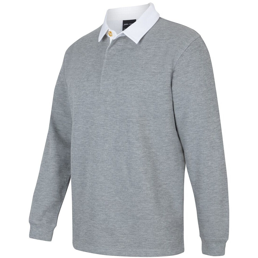 JB's Wear 3R Rugby - Side View | color:13% Marle/White|view:side