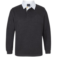 JB's Wear 3R Rugby - Front View | color:Graphite Marle/White|view:front