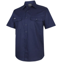 JB's Wear 6WSLS S/S 150G Work Shirt - Side View | color:Navy|view:side