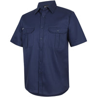 JB's Wear 6WSS S/S 190G Work Shirt - Side View | color:Navy|view:side