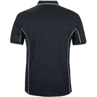 JB's Wear 7PIP S/S Piping Polo - Back View | color:Black/White|view:back