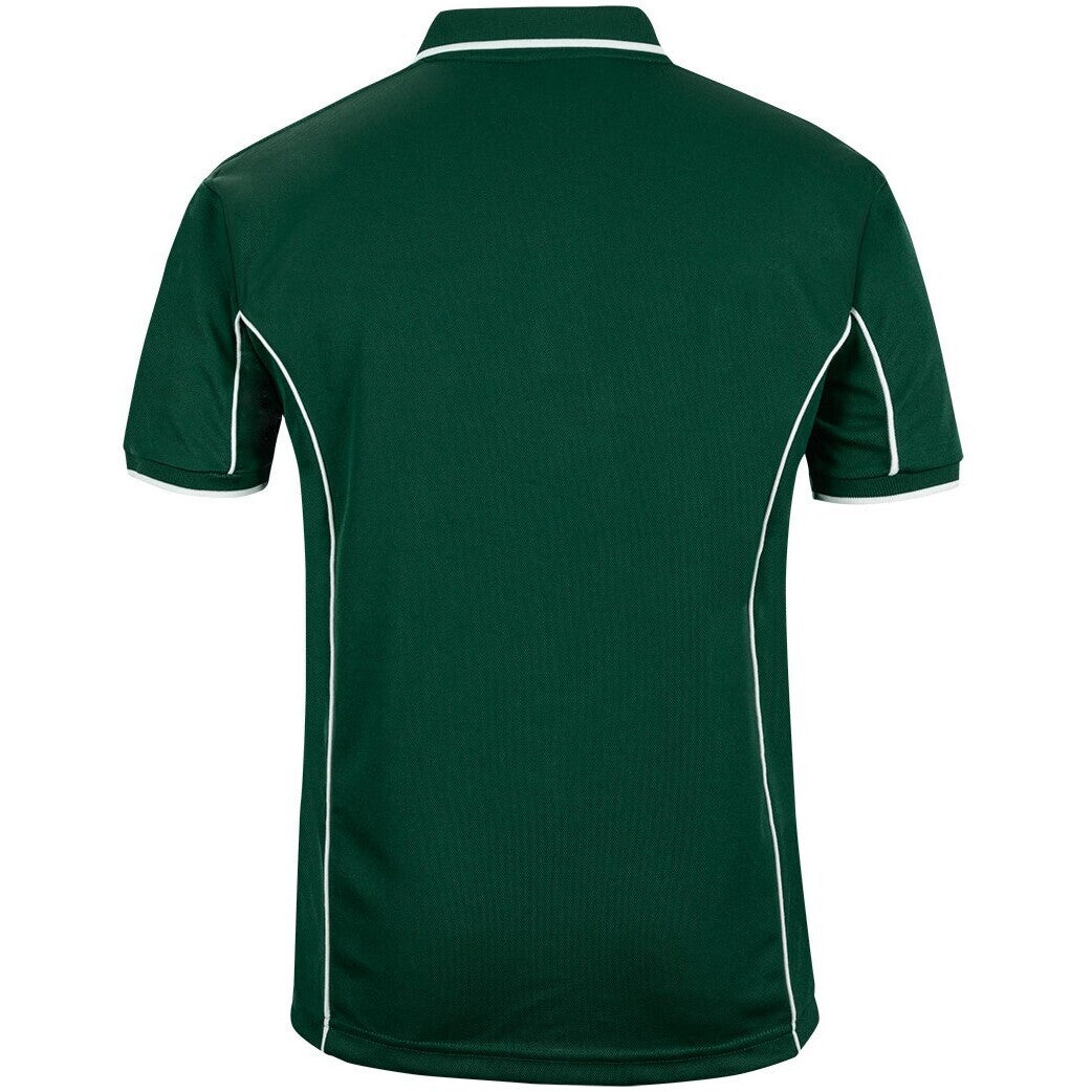 JB's Wear 7PIP S/S Piping Polo - Back View | color:Forest/White|view:back