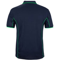 JB's Wear 7PIP S/S Piping Polo - Back View | color:Navy/Green|view:back
