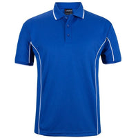 JB's Wear 7PIP S/S Piping Polo - Front View | color:Royal/White|view:front