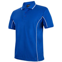 JB's Wear 7PIP S/S Piping Polo - Side View | color:Royal/White|view:side