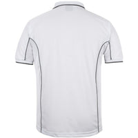 JB's Wear 7PIP S/S Piping Polo - Back View | color:White/Grey|view:back