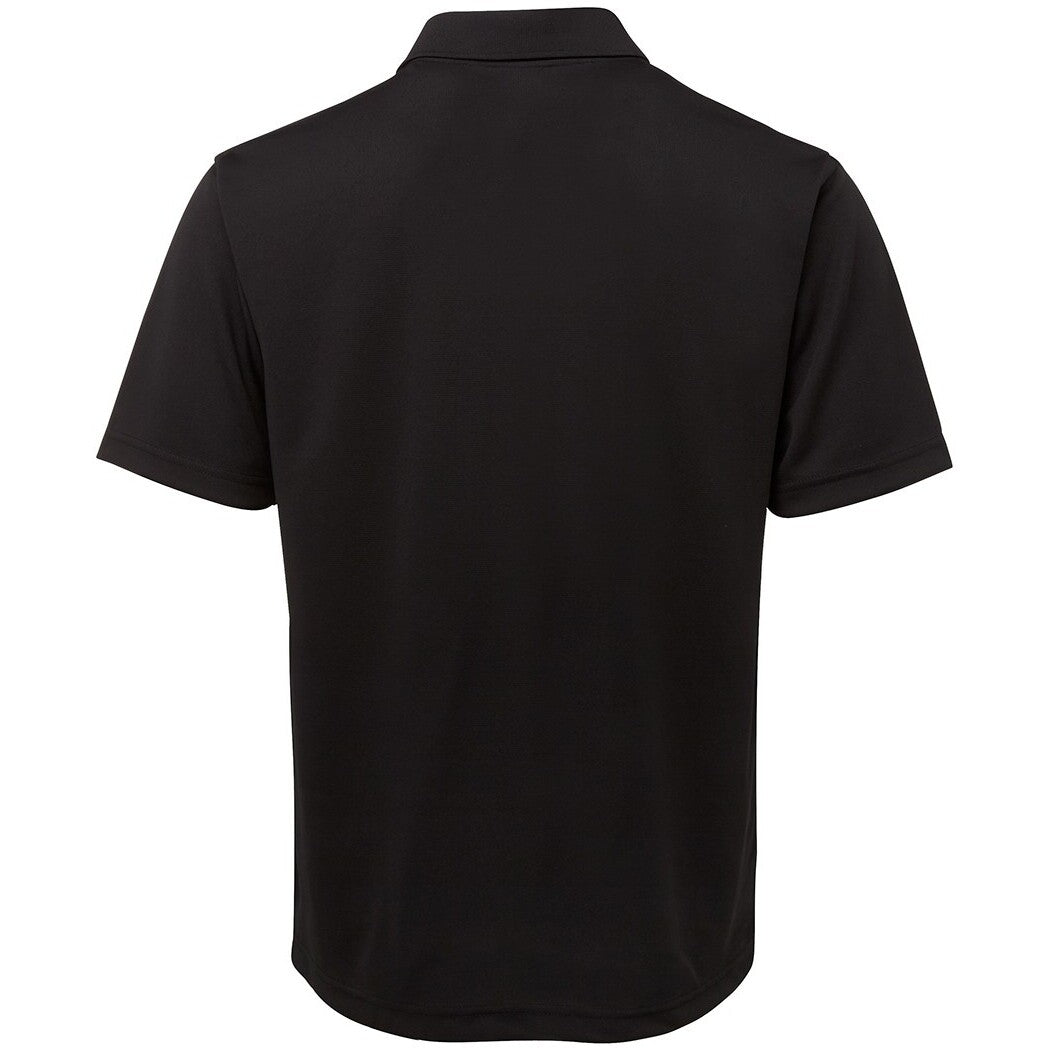 JB's Wear 7SPP S/S Poly Polo - Back View | color:Black|view:back
