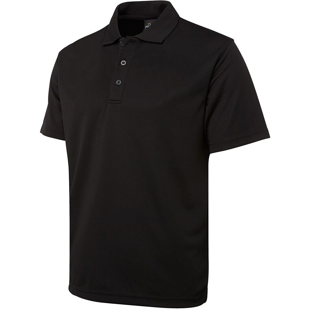 JB's Wear 7SPP S/S Poly Polo - Side View | color:Black|view:side