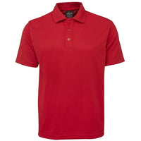 JB's Wear 7SPP S/S Poly Polo - Front View | color:Red|view:front