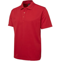 JB's Wear 7SPP S/S Poly Polo - Side View | color:Red|view:side