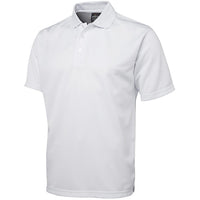 JB's Wear 7SPP S/S Poly Polo - Side View | color:White|view:side