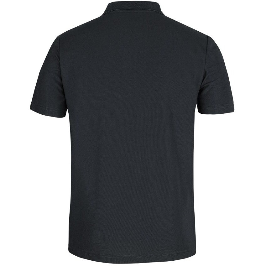 JB's Wear 7SPR S/S Recycled Polyester Pocket Polo - Back View | color:Black|view:back