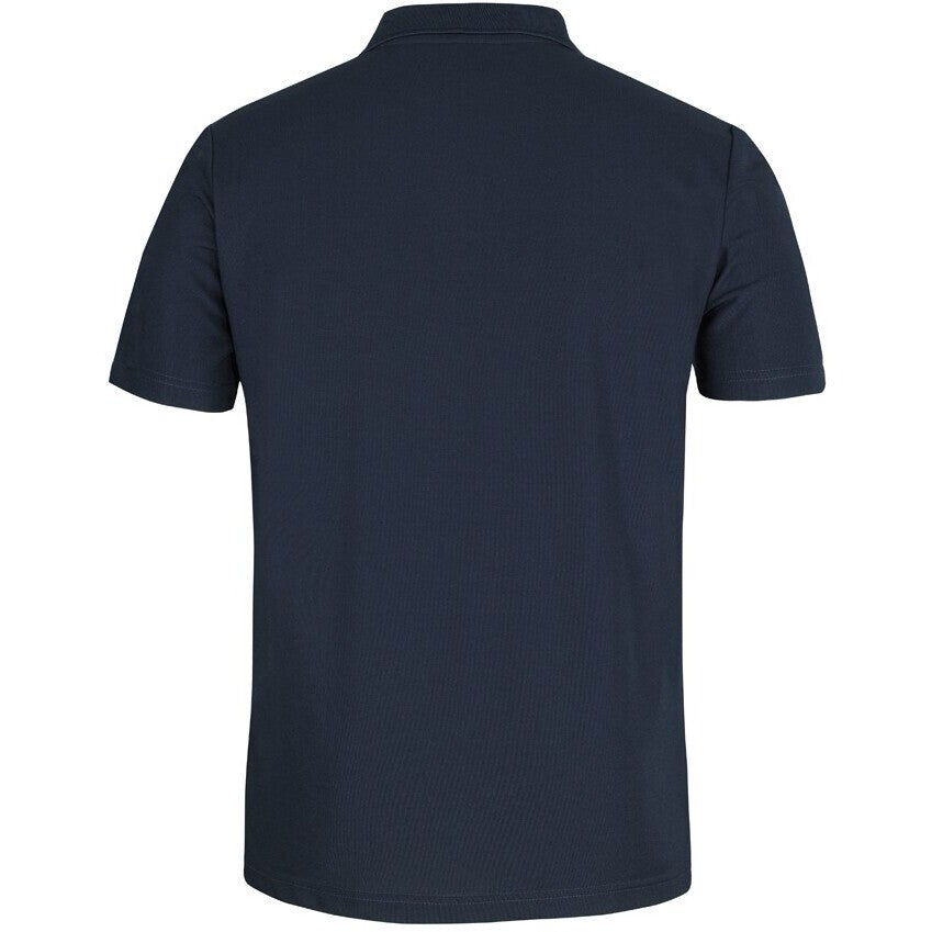 JB's Wear 7SPR S/S Recycled Polyester Pocket Polo - Back View | color:Navy|view:back