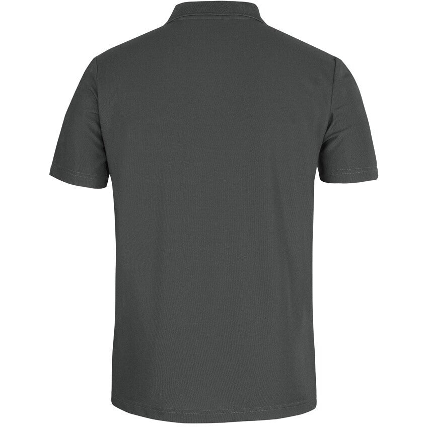 JB's Wear 7SPR S/S Recycled Polyester Pocket Polo - Back View | color:Pewter|view:back