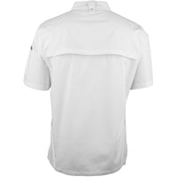 JB's Wear 5CJS S/S Snap Button Chefs Jacket - Back View | color:White|view:back