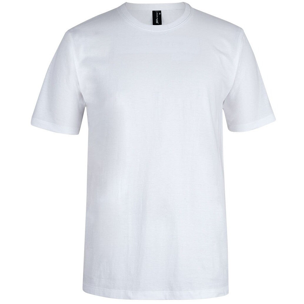 JB's Wear 1HST Signature Smooth Tee - Front View | color:White|view:front