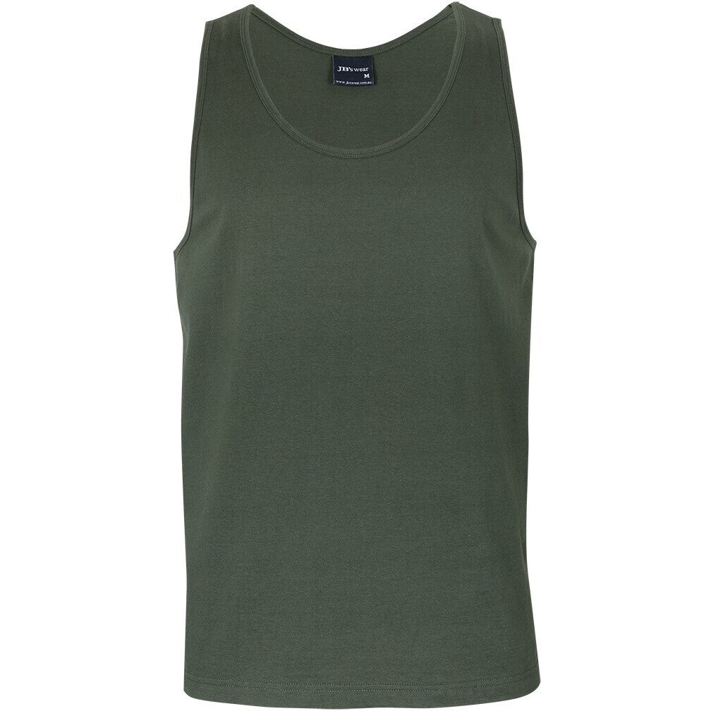 JB's Wear 1S Singlet - Side View | color:Army|view:side