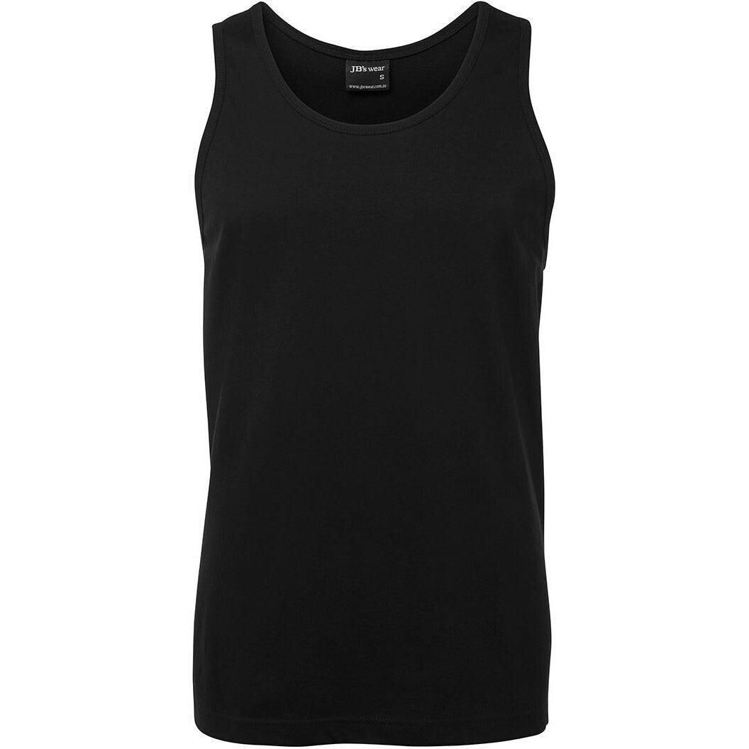 JB's Wear 1S Singlet - Front View | color:Black|view:front