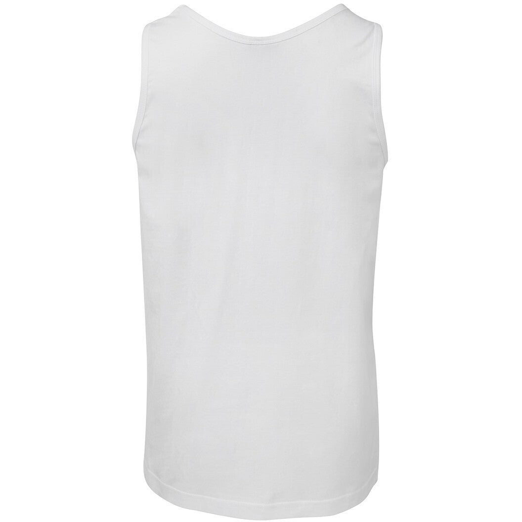 JB's Wear 1S Singlet - Back View | color:White|view:back