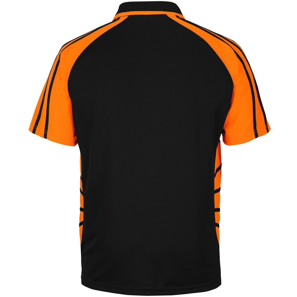 JB's Wear 6HSSP Street Spider Polo - Back View | color:Black/Orange|view:back