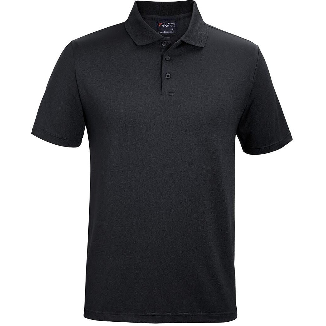JB's Wear 7STP Stretch Polo - Front View | color:Black|view:front