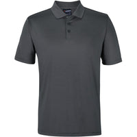 JB's Wear 7STP Stretch Polo - Front View | color:Charcoal|view:front