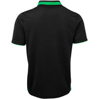 JB's Wear 7SWP Swirl Polo - Back View | color:Black/Pea Green|view:back