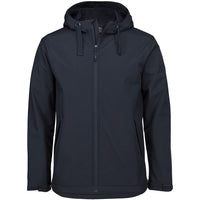 JB's Wear 3WSH Three Layer Hooded Softshell Jacket - Front View | color:Navy|view:front